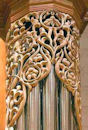 carved ornament, dream catchers, ancient woman figures, Fritts pipe organ, Pacific Lutheran University, Tacoma WA